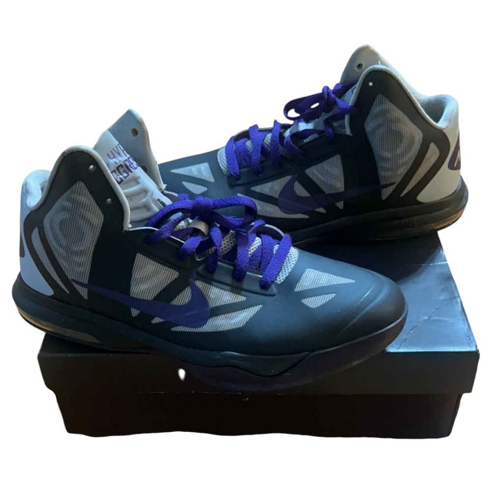Nike HyperMax Men's Black and Purple Athletic Shoes